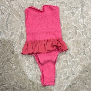 Chic Pink Ruffle One Piece Swimsuit